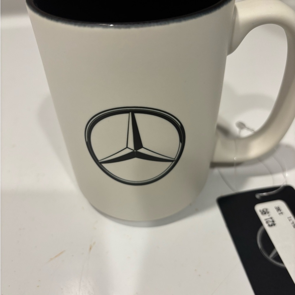 NWT Mercedes Benz 15 oz Essentials White Mug